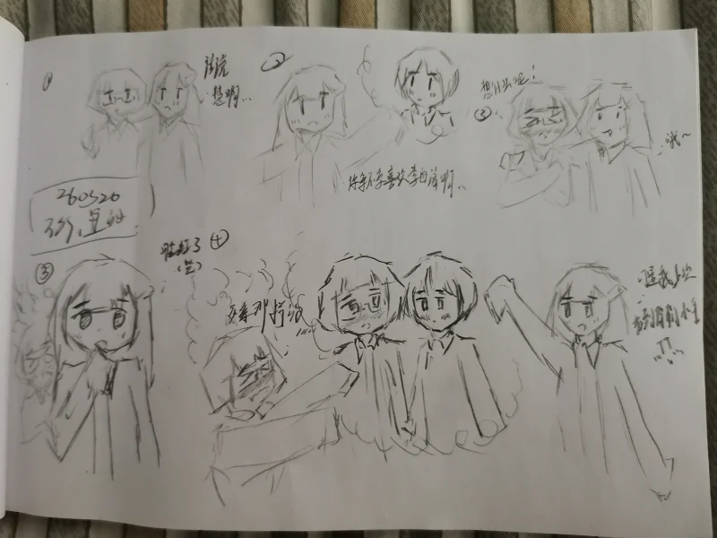 日常,摸鱼,一次性发完,OC,绘画