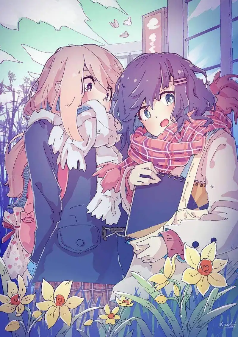 M站美图,一起百合吧