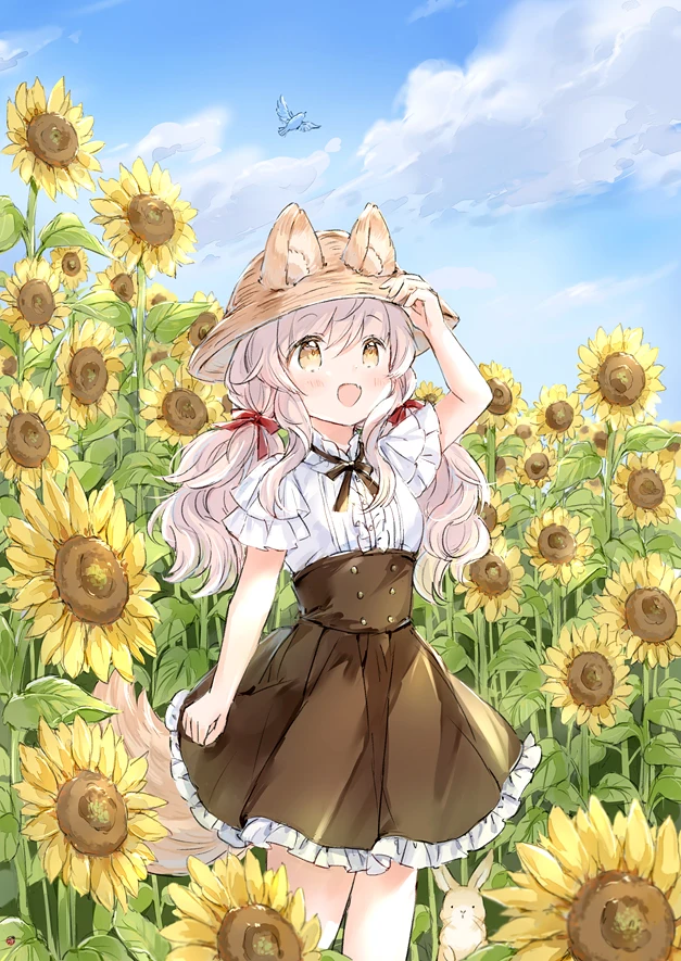 pixiv,二次元,绘画,壁纸,萌妹,兽娘,美少女