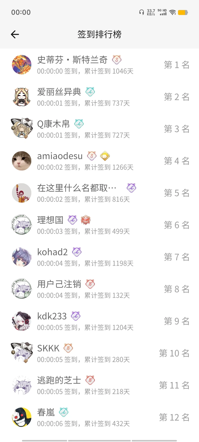 【签到】