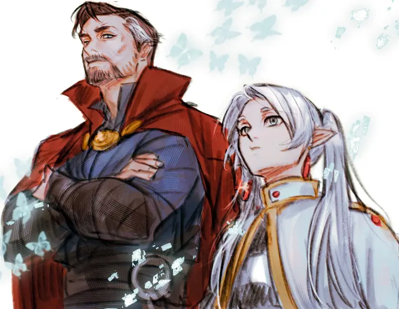 漫威,漫威电影宇宙,奇异博士,魔卡少女樱,葬送的芙莉莲,木之本樱,芙莉莲,美图,壁纸,绘画