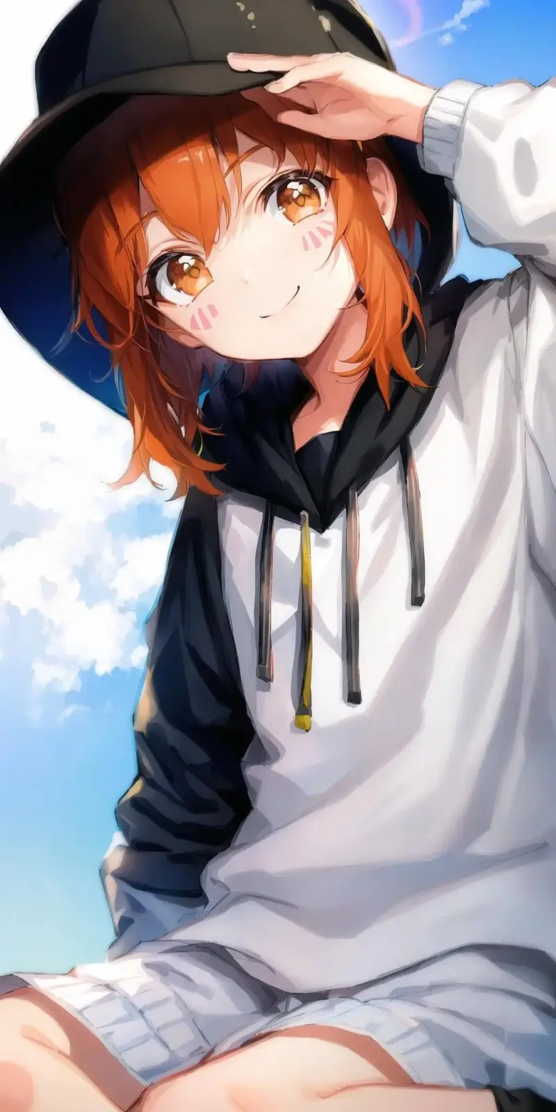 AI绘画,少女