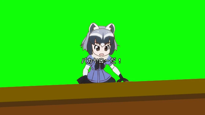 テーブルを叩くアライさんGB