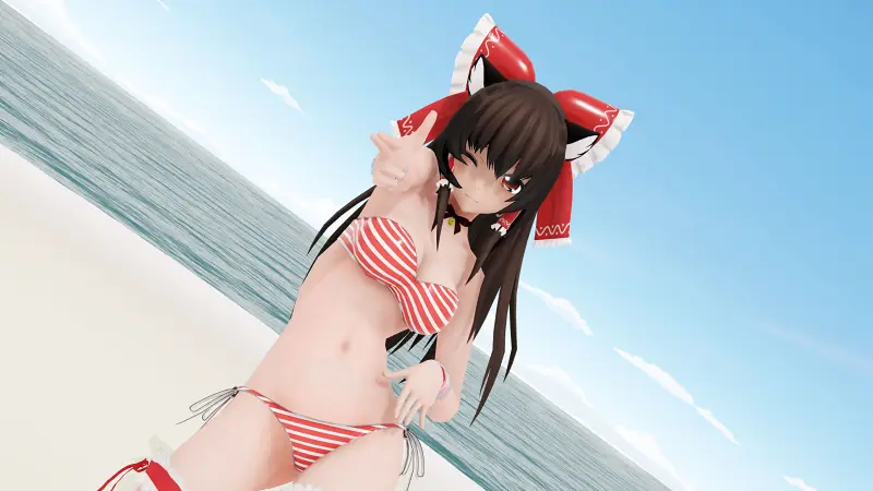 【東方MMD】我家灵梦很好看的哦~(⁎˃ᴗ˂⁎)