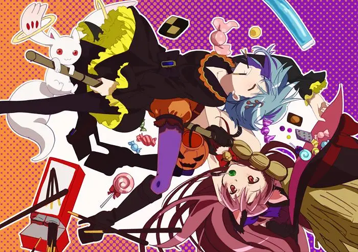 魔法少女小圆,魔法少女,美树沙耶香,佐仓杏子,美图,壁纸,绘画,动漫美图,动漫壁纸,二次元