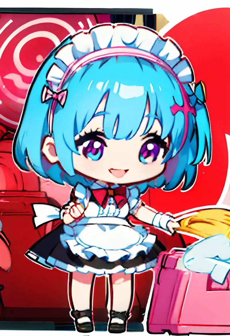 绘画创作,Q版,AI绘画,QQ人
