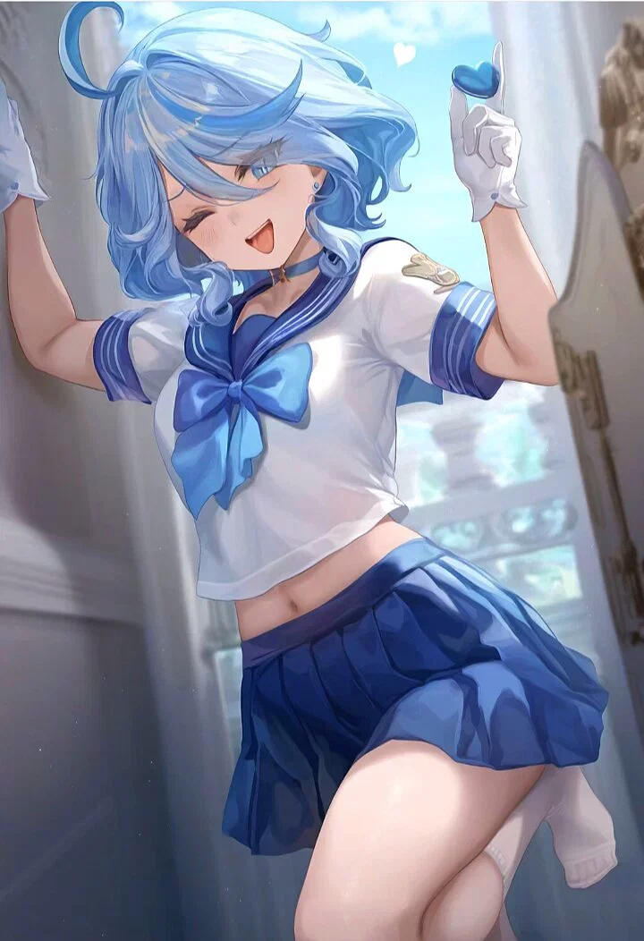 原神,芙宁娜,二次元,美图,壁纸,插画,美少女
