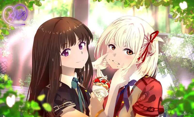 【莉可丽丝/Lycoris Recoil】：锦木千束&井之上泷奈
