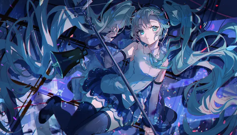 初音未来,插画,画师,像素,转载,P站,图集,高画质