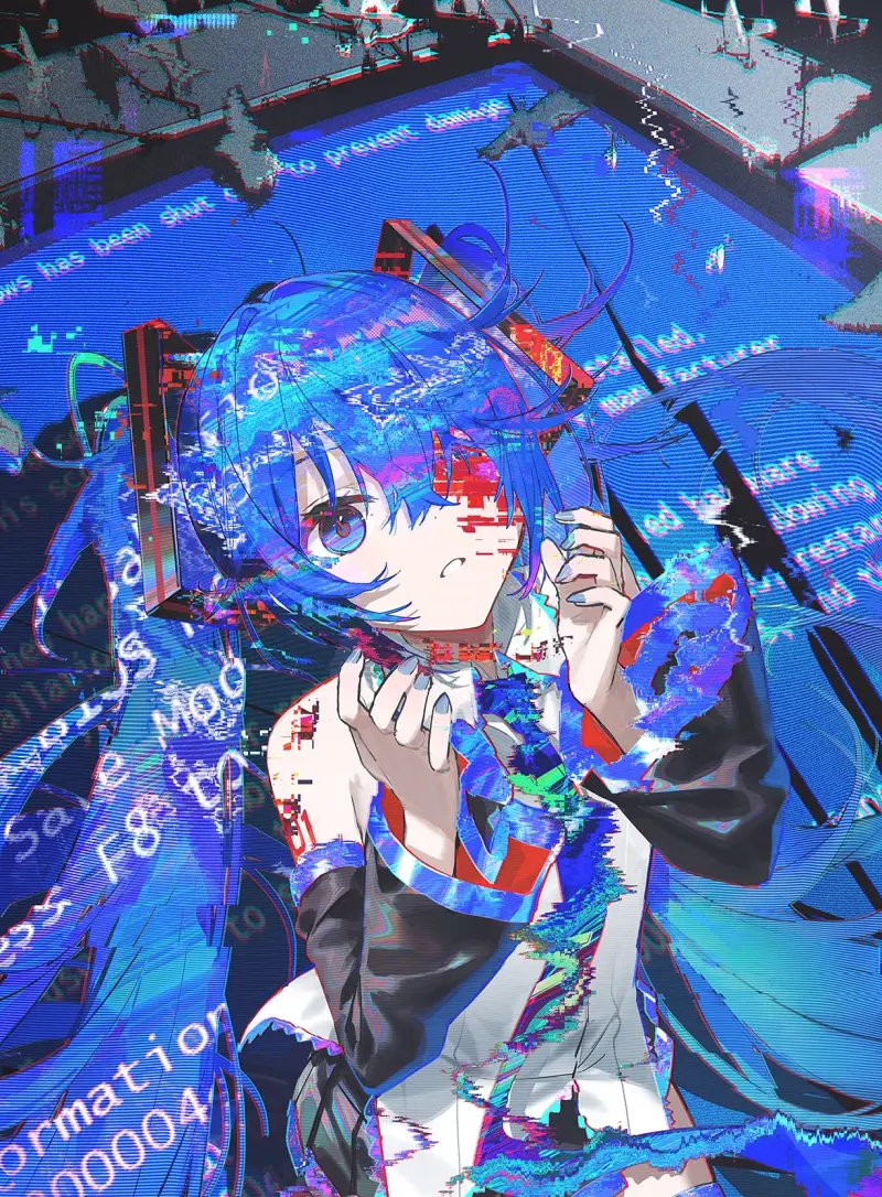蓝 屏 miku