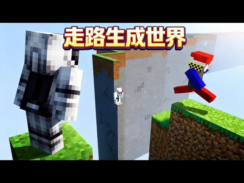 我的世界，但走路才能生成世界 - Carvs