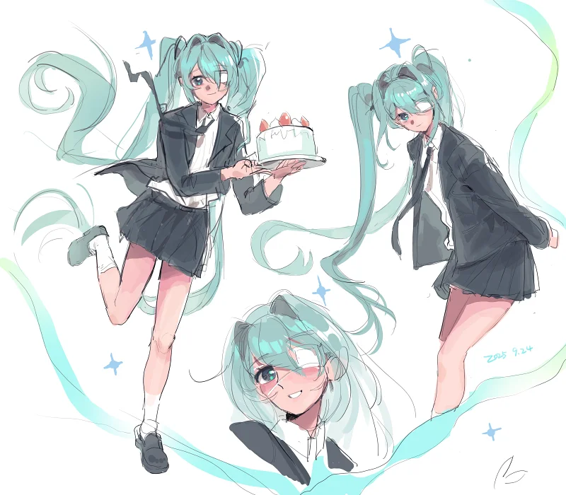 绘画创作,绘画,初音未来,初音