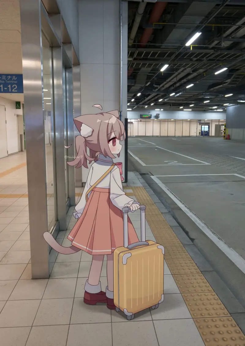 pixiv,猫娘,二次元,绘画,壁纸,美少女