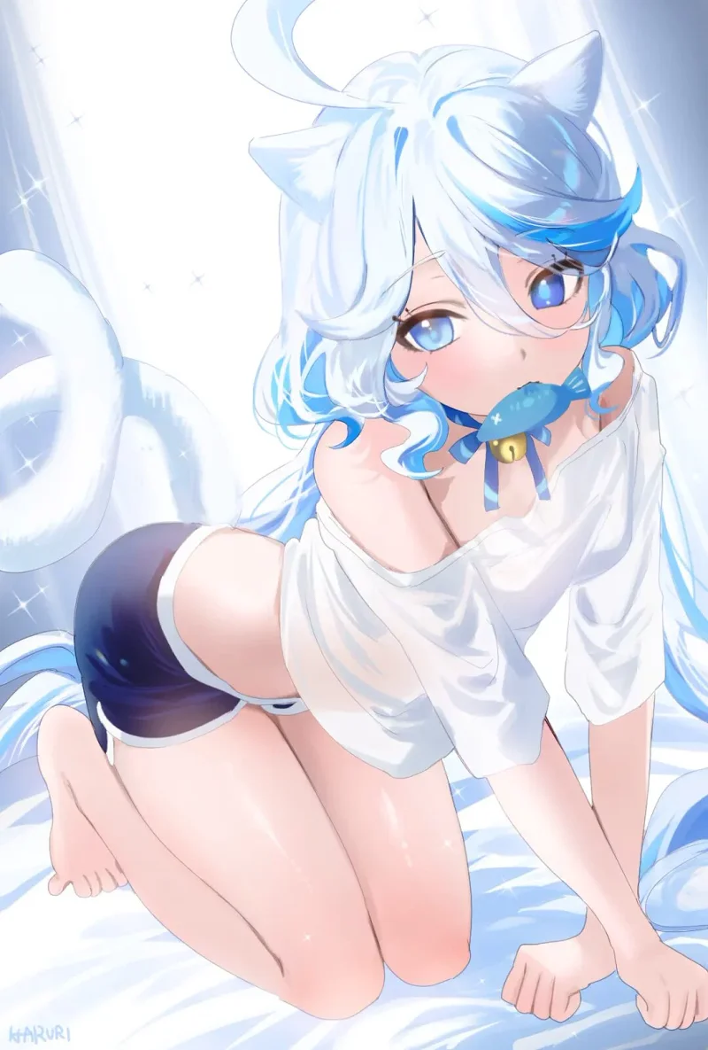 原神,芙宁娜,二次元,美图,壁纸,插画,美少女