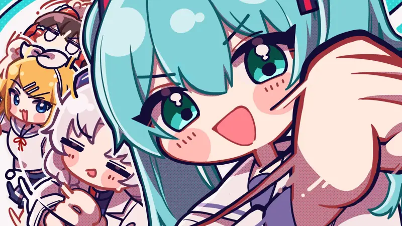 VOCALOID&東方 联动曲 【初音ミク×鏡音リン×鏡音レン×巡音ルカ×MEIKO×KAITO】Help me, ERINNNNNN!!【2DMV／世界计划×东方project 联动曲】