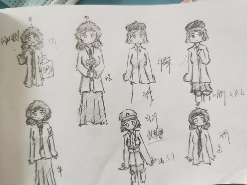 日常,摸鱼,一次性发完,OC,绘画