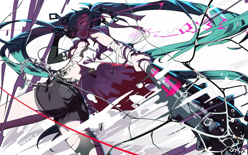 美图,hatsunemiku,初音未来,千夜,vocaloid,二次元,壁纸