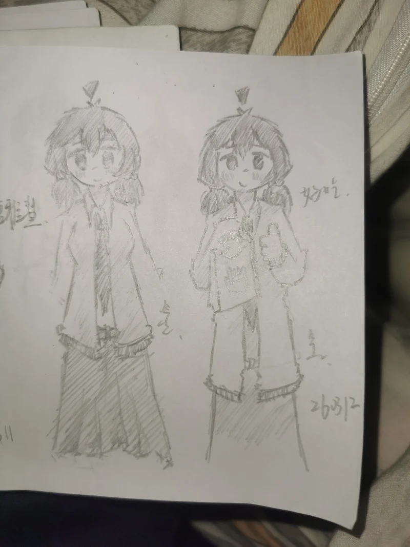 日常,摸鱼,一次性发完,OC,绘画