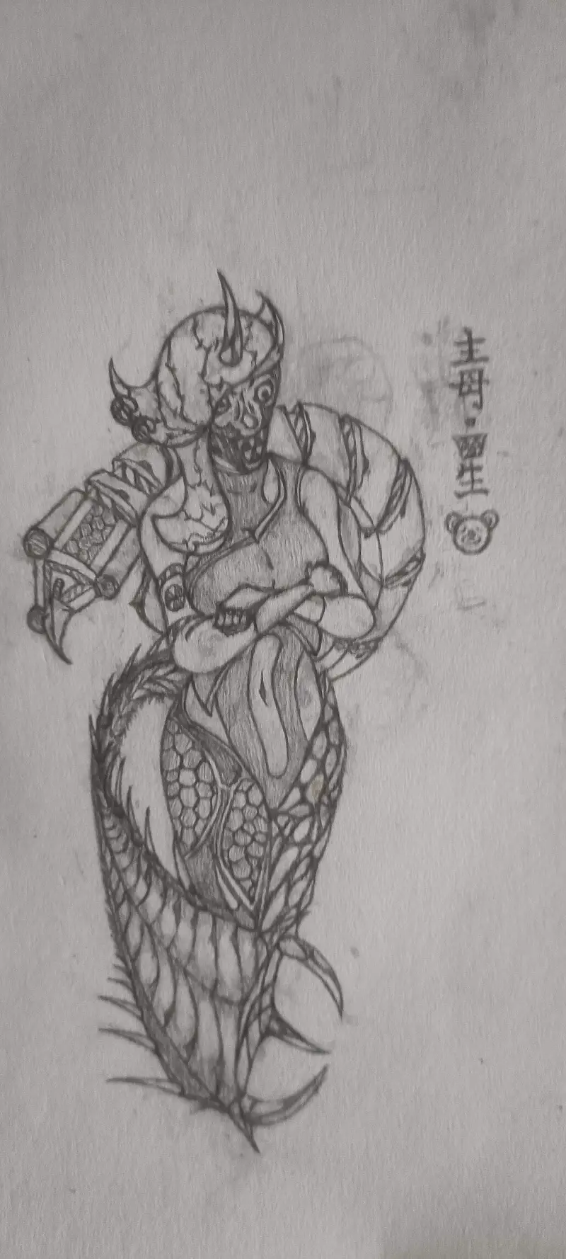 一张断断续续画了一个月