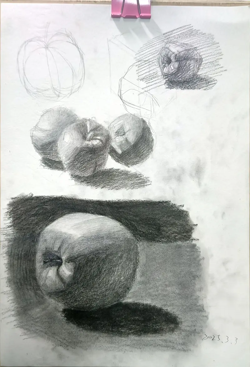 素描,练习,静物