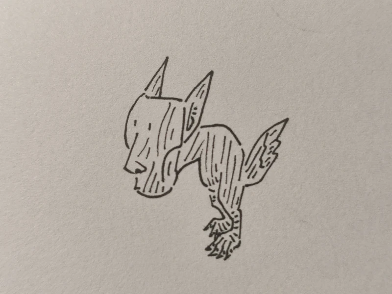 狼,站立