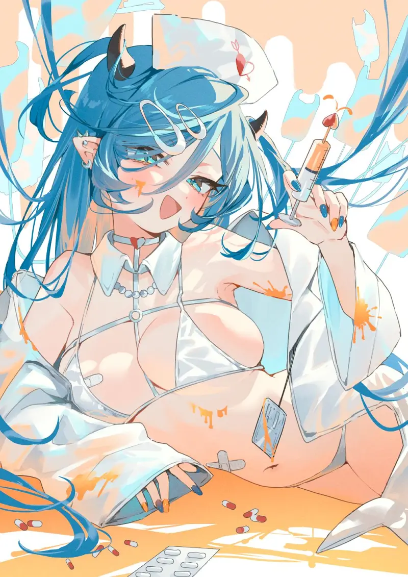 二次元,rurudo,碧蓝档案,萝莉,插画