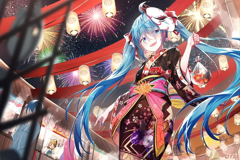 美图,hatsunemiku,初音未来,千夜,vocaloid,二次元,壁纸