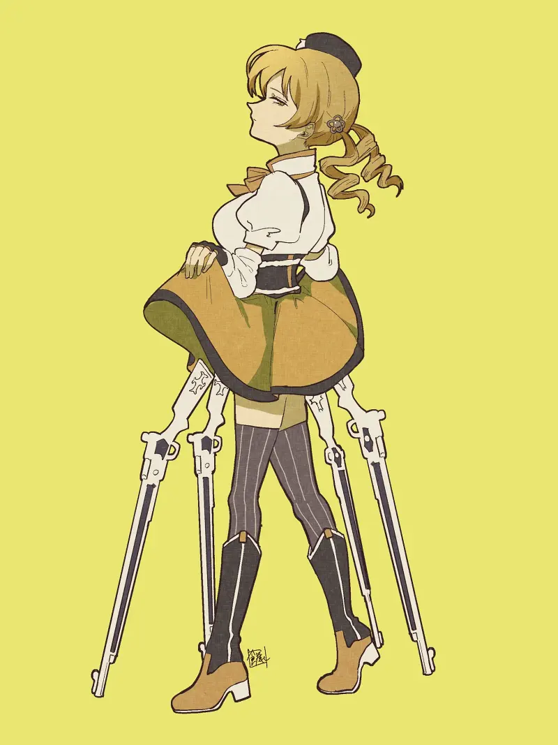 魔法少女小圆,魔法少女,鹿目圆,晓美焰,美树沙耶香,巴麻美,佐仓杏子,美图,壁纸,绘画