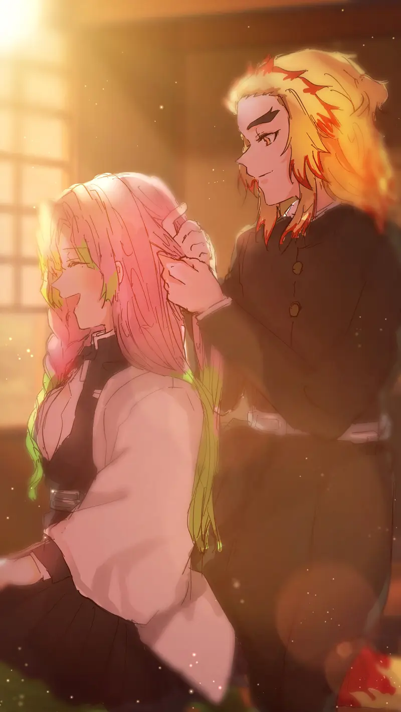 【鬼灭之刃】：甘露寺蜜璃&炼狱杏寿郎