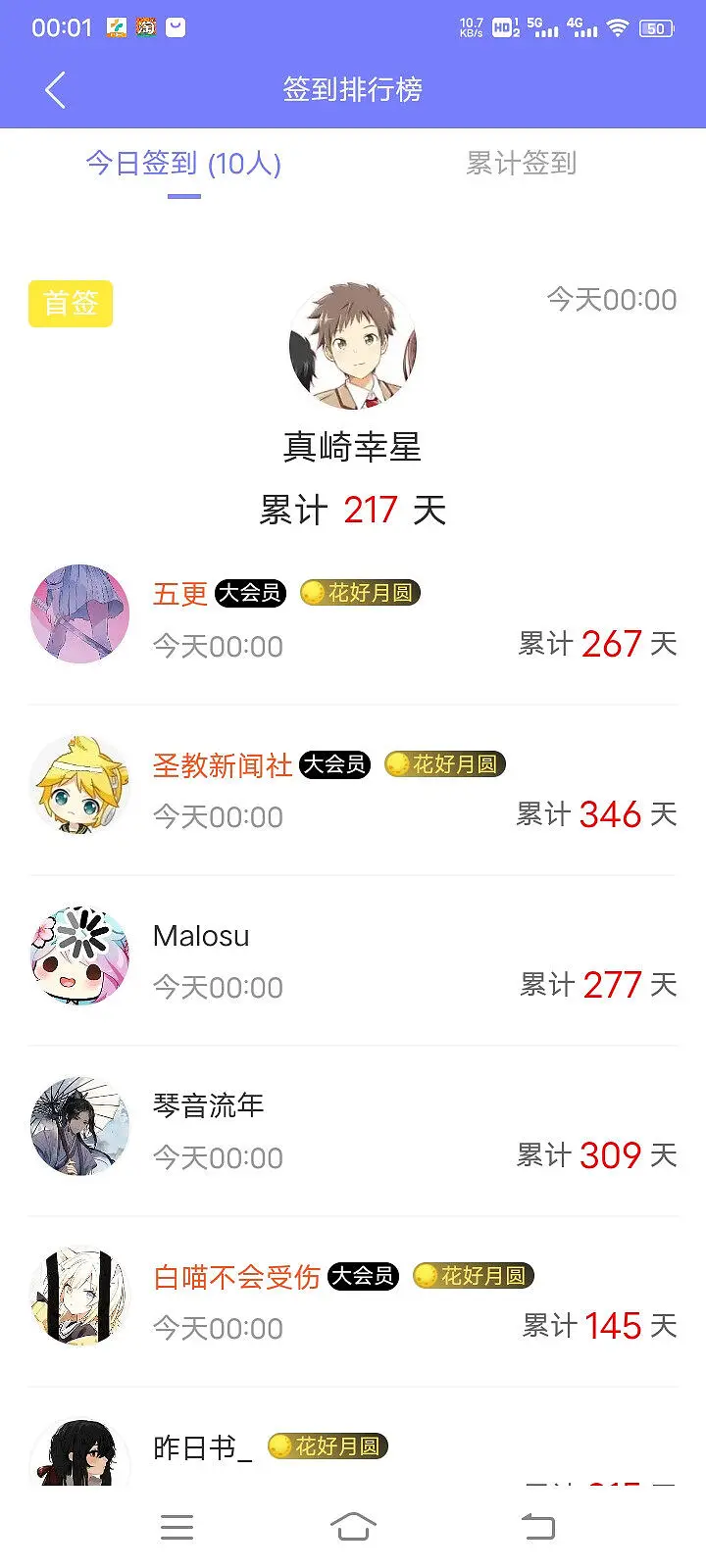 第一次首签