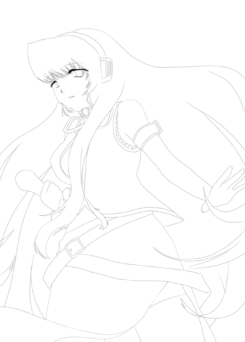 巡音（还是线稿
