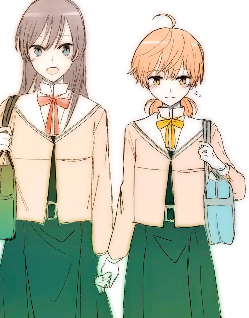 终将成为你,小糸侑,七海灯子,佐伯沙弥香,やがて君になる,百合,动漫壁纸,动漫美图,美图,壁纸,绘画,插画,PIXIV,二次元美图,二次元壁纸