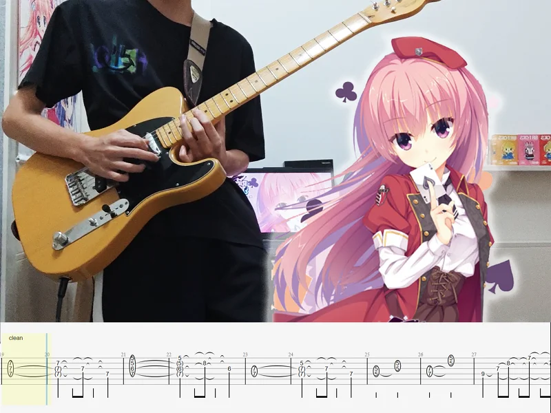 [谱]"三司绫濑角色曲"種﨑敦美-PERFECT GIRL《密命王牌》 电吉他翻弹【冬青】