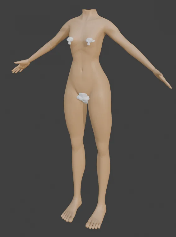 3D模型,素体,blender