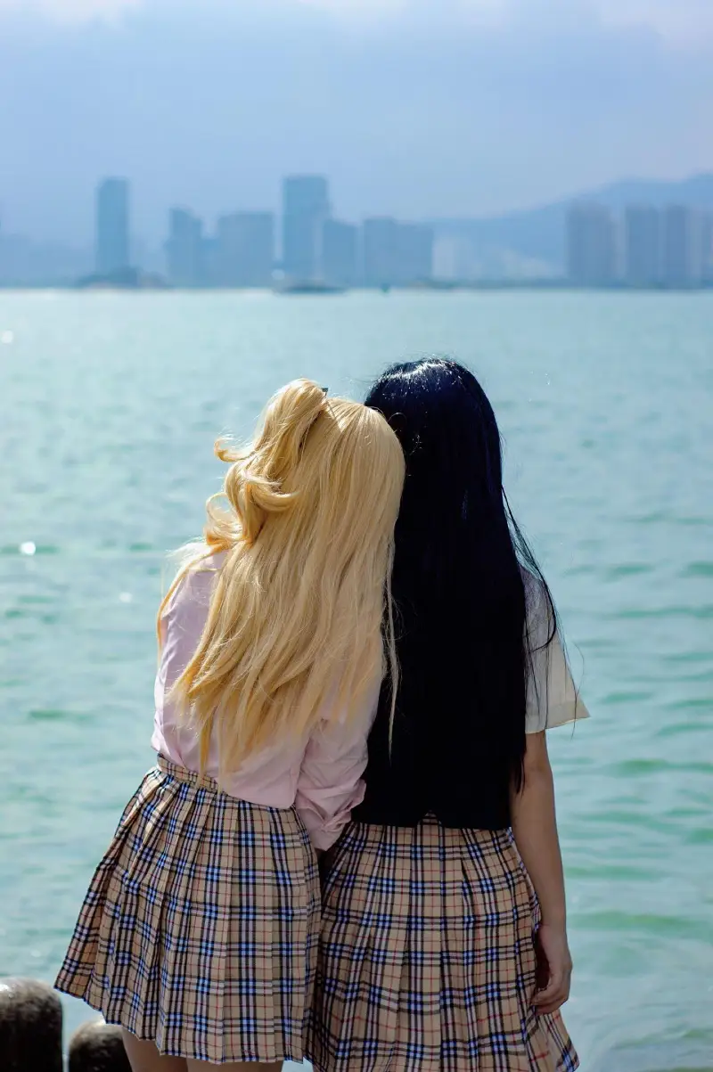 自拍,校服,百合