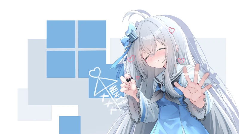 windows11,OS娘,win11娘,窗边一花