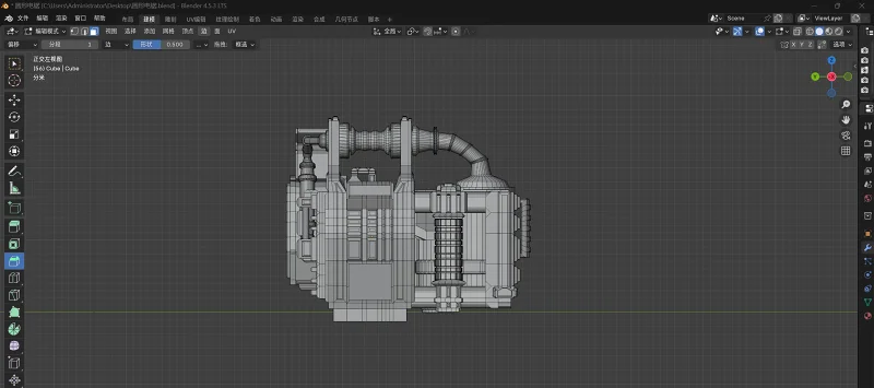 建模,blender,日常,闲聊,茶馆,作品