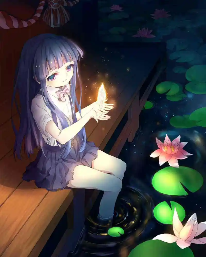M站美图,寒蝉鸣泣之时,古手梨花