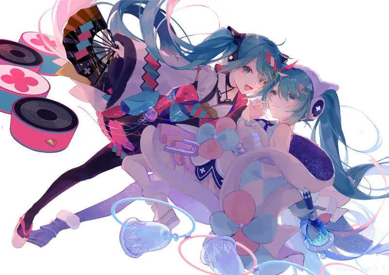 初音未来,插画,画师,像素,转载,P站,图集,高画质