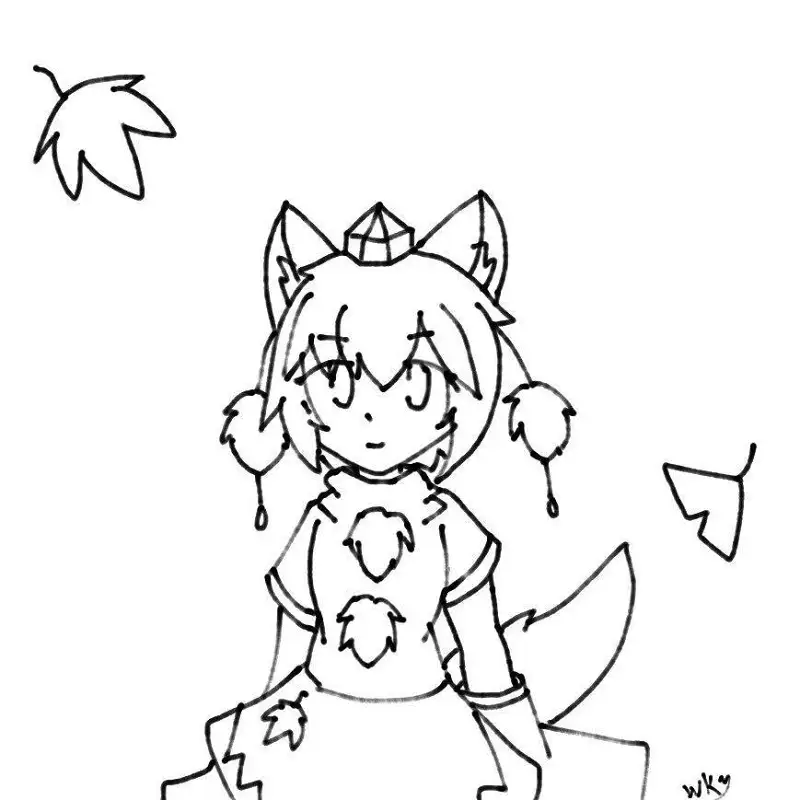 萌新画的椛椛(/ω＼)