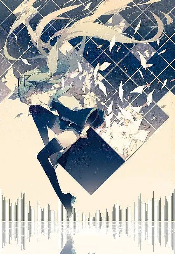 闲聊茶馆,初音未来,闲聊,美图