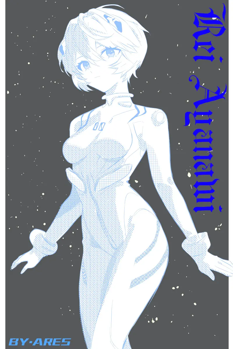 eva,新世纪福音战士,绫波丽,绘画,板绘