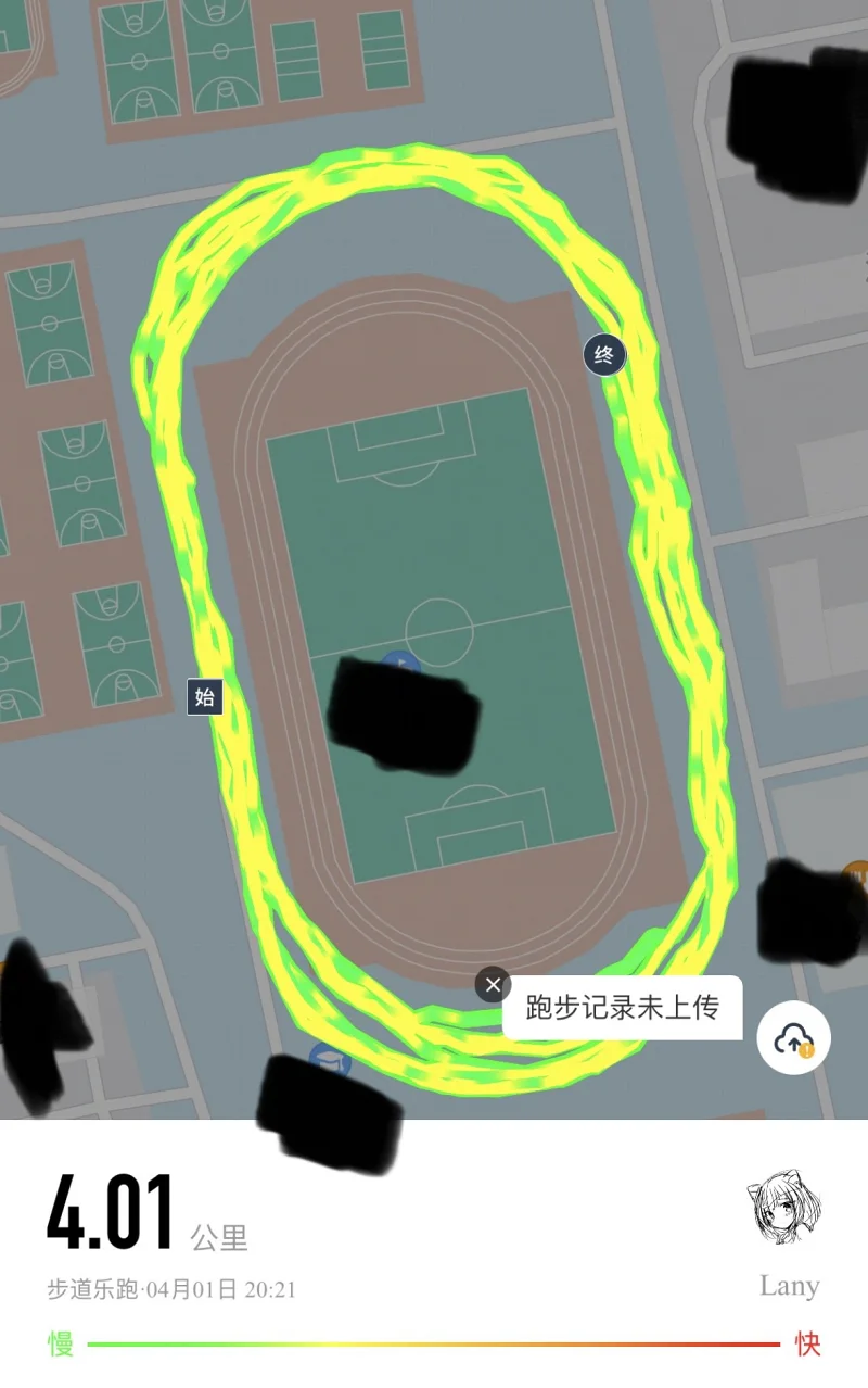 纪念第一次尝试慢跑半小时