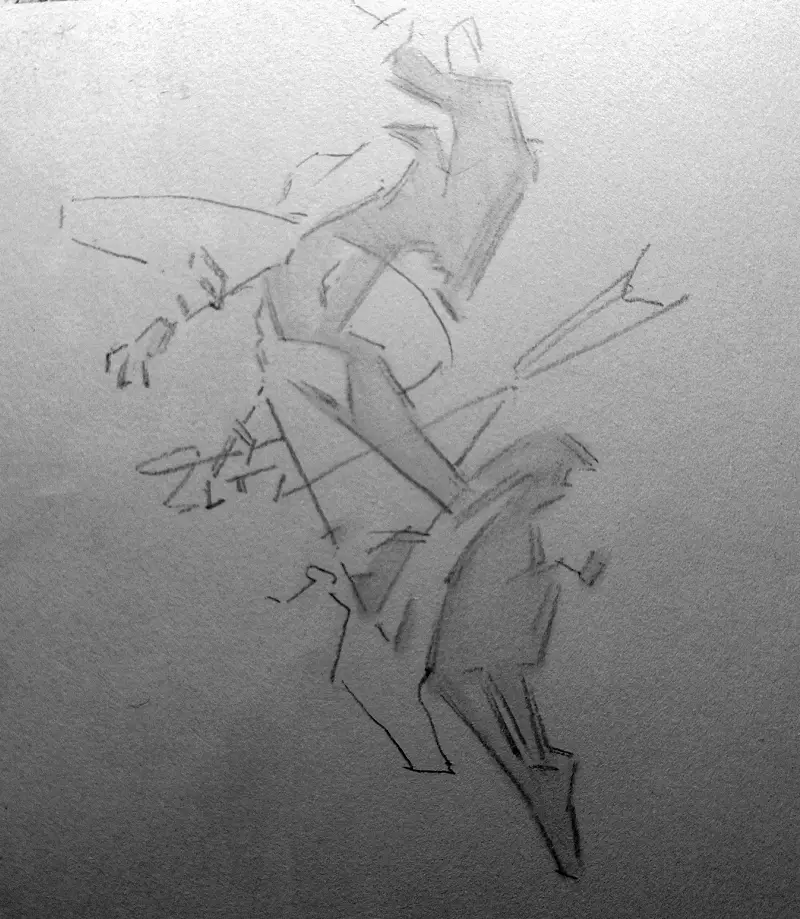 绘画,动漫,手绘,速写,摸鱼