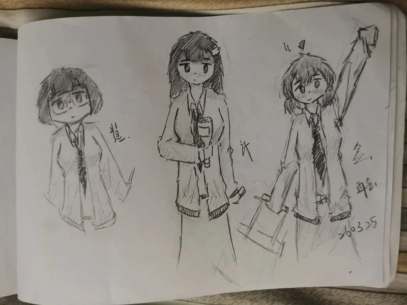 日常,摸鱼,一次性发完,OC,绘画