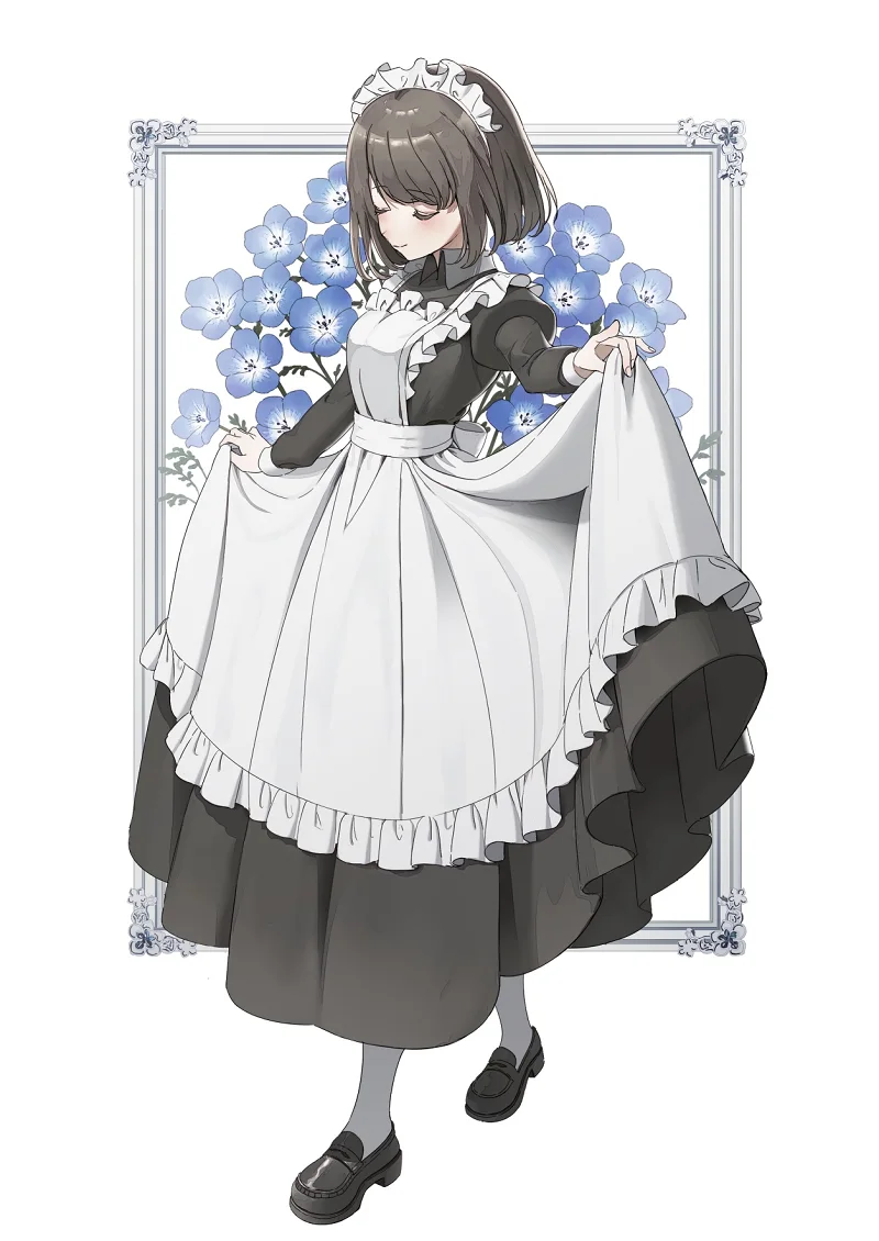 二次元,pixiv,美少女,女仆,绘画,壁纸