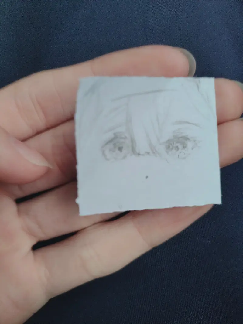在学校画的