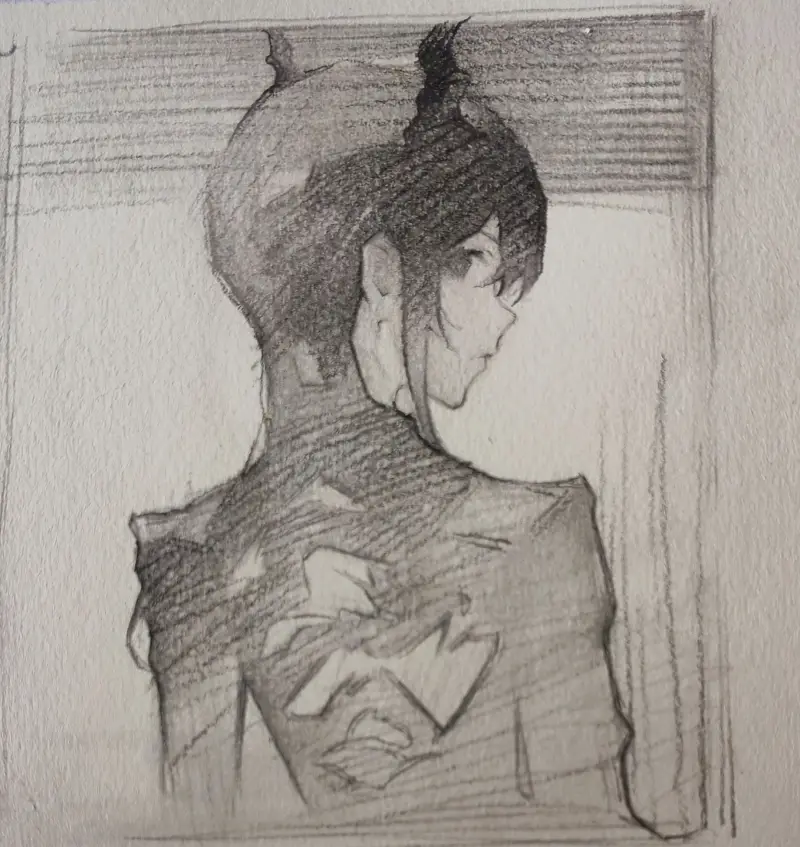 动漫,手绘,绘画,速写,练笔,摸鱼