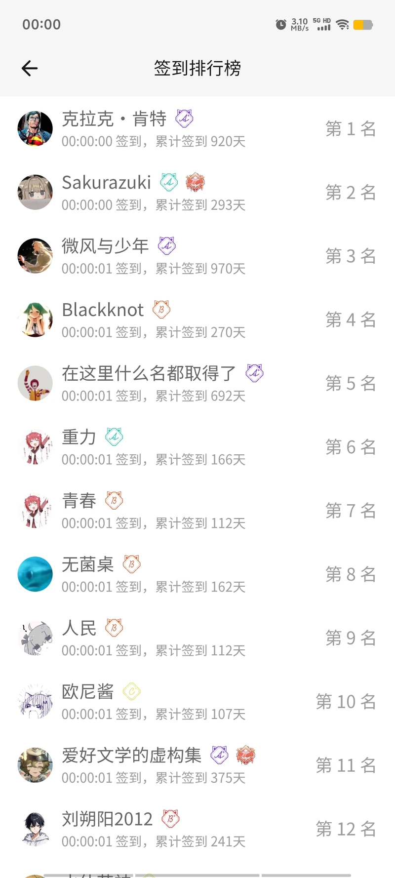 签到,每日签到,明日签到,首签,签到排行榜,随缘签到