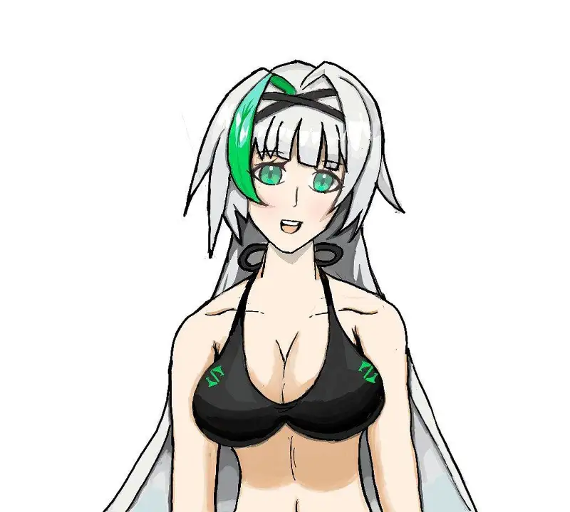 指绘（画的是黑鲨的看板娘）